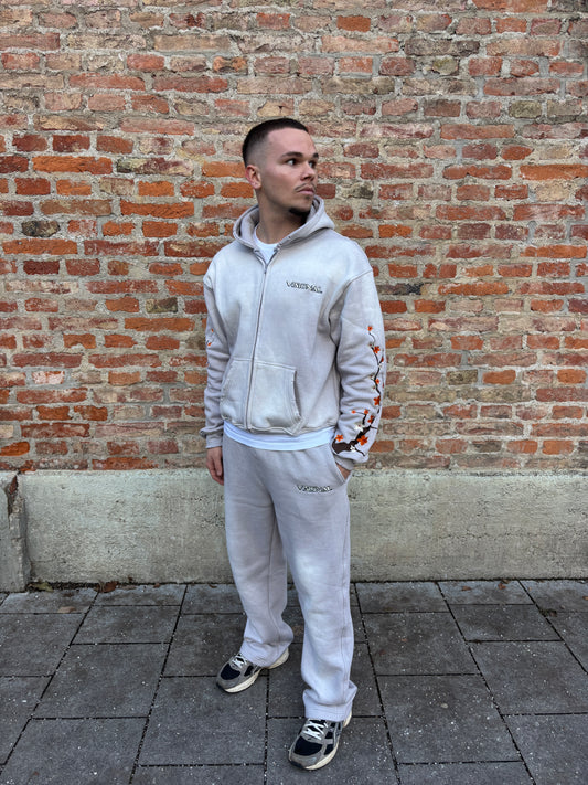 Visional Blossom Tracksuit Grey
